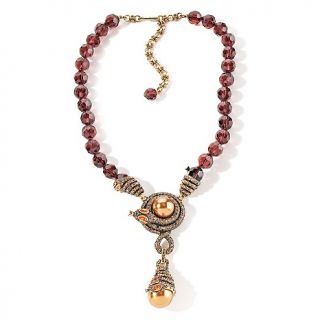 143 511 heidi daus heidi daus captivating coil beaded drop necklace