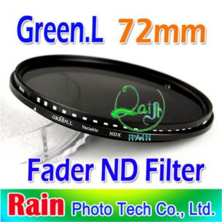 72mm Fader ND Filter Adjustable Variable ND2 to ND400