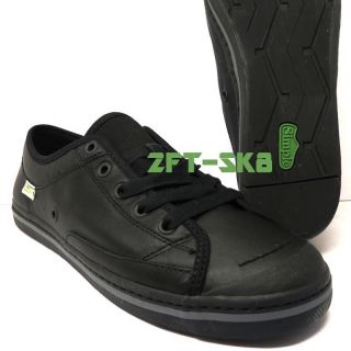 Simple Take on Leather Black Black Mens Casual Shoes Size 9 12 ST4612