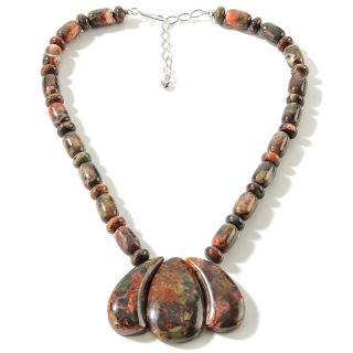 Jay King Rainbow Stone Sterling Silver 19 Necklace
