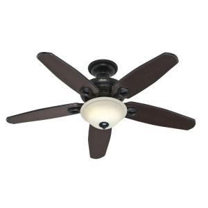 Hunter Fairhaven 52 in. Ceiling Fan   Basque Black with Remote Control