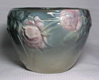 Weller Pottery Etna Jardiniere Roses Stunning Piece