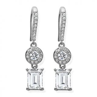 Jewelry Earrings Drop Jean Dousset 3.72ct Absolute™ Emerald Cut
