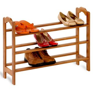 146 048 honey can do honey can do 3 tier bamboo shoe rack rating 1 $