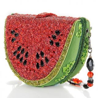 Mary Frances Juicy Watermelon Beaded Bag