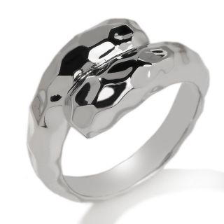 118 147 silver destinations silver destinations hammered bypass ring