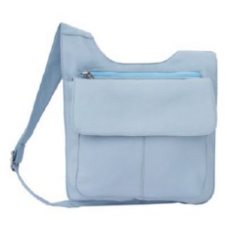 Piel Slim Line Mail Bag Pastel Blue