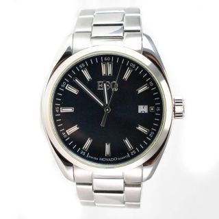 Esq by Movado ES 33 1 14 5573 Authentic Black Dial Stainless Steel Men
