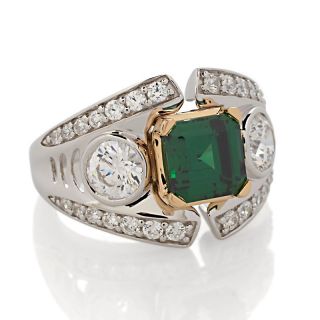 Jewelry Rings Cocktail Xavier 4.24ct Absolute™ Emerald Color 2