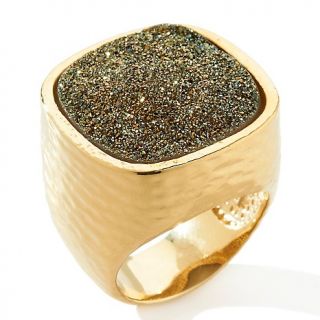 159 168 gold drusy vermeil dome ring rating 4 $ 79 95 or 2 flexpays of