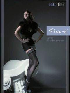 fiore ester sheer lace top hold ups 40 denier from the elite range at