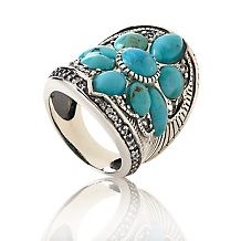 sally c treasures turquoise and white topaz ring $ 139 90 $ 159 90