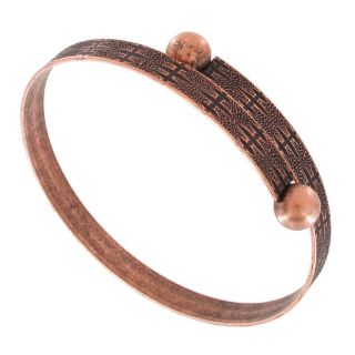 Emery Wrap Bangle Bracelet Copper Ox PL Made in USA One Size Fits Most