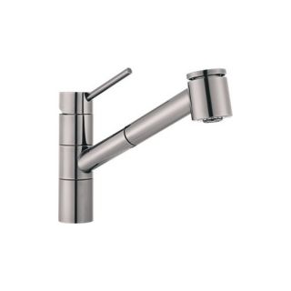 Franke Single Handle Single Hole Pull Out Kitchen Faucet Satin Nickel