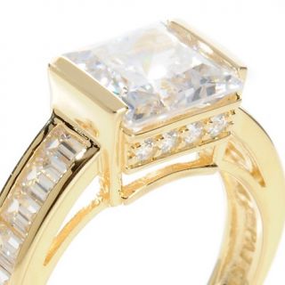 Absolute Square Semi Bezel Solitaire Ring   3.92ct