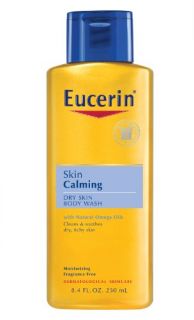 Eucerin Skin Calming Dry Skin Body Wash Oil, Fragrance Free, 8.4 Ounce