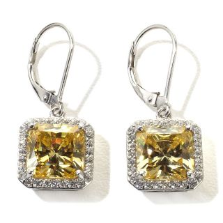 Jewelry Earrings Drop Jean Dousset Absolute™ Radiant Cut Canary