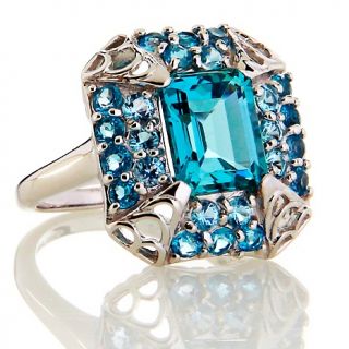 181 793 3 18ct green london and swiss blue topaz sterling silver ring