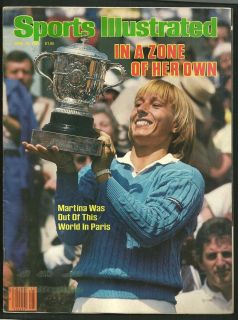 1984 Sports Illustrated Martina Navratilova Wins French Open Tennis NL