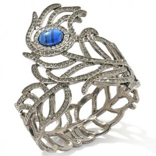173 688 v by eva v by eva feather simulated lapis and pave crystal