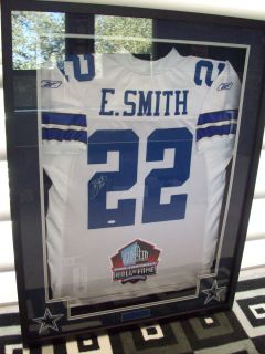 EMMITT SMITH AUTOGRAPHED REEBOK AUTHENTIC GAME JERSEY DALLAS COWBOYS