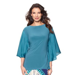 187 269 csc studio tone on tone batwing top with side shirring rating