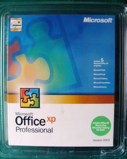   Office XP Professional 2002 Word Excel Outlook PowerPoint Access