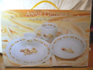 Anne Geddes Baby Bunny Heirloom Dish Set NWT Boxed