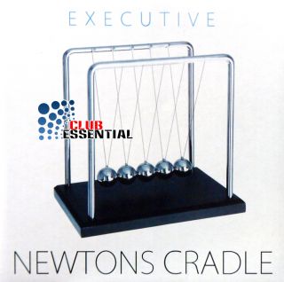 Newtons Cradle Executive Toy Kinetic Balls Gadget Office Desk Gift