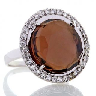 182 130 treasures of india 6 22ct smoky quartz and white topaz