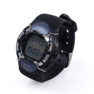 Black Fashion Pulse Heart Rate Monitor Calorie Fitness Counter Sport