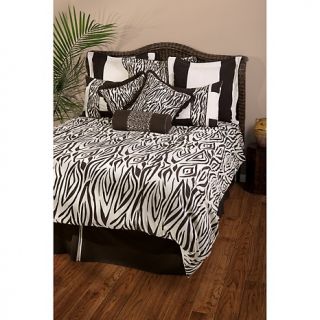 Rizzy Home Zebra 10 piece Duvet Set   California King
