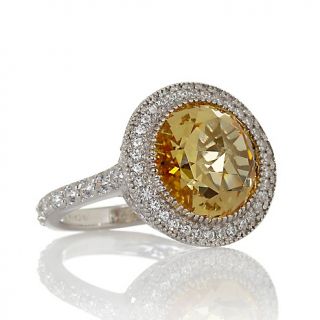 201 214 jean dousset absolute 7 38ct round rose cut canary and pave