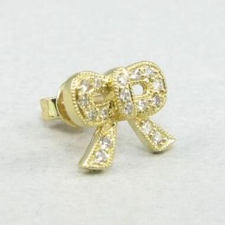 Sydney Evan Bow Diamond Earrings Fine Gold Jewelry