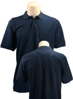 Clique Evans Pocketed Polo Shirt by Cutter Buck Mens Small Navy