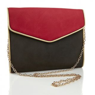 212 181 big buddha colorblock envelope clutch with chain strap note