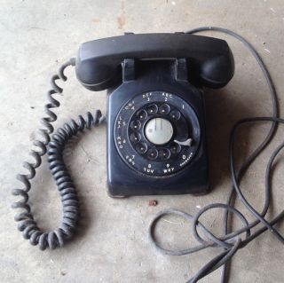 Vintage Rotary Dial Bell Telephone Old Retro Desk Phone Western