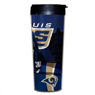 Football Fan NFL Set of 2 Travel Tumblers with Lids   Rams