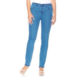 193 634 diane gilman stretch denim skinny jeans with indigo shading