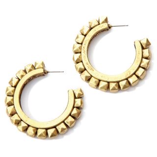 209 700 boheme by the stones faceted metal bead hoop earrings rating 1