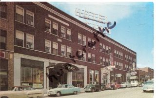 Vintage Postcard Fayetteville Arkansas Street Scene