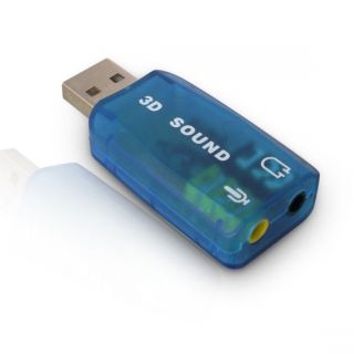 AC 3 External USB 2 0 to 3D Virtual Audio Sound Card Adapter Converter