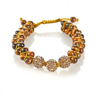 205 665 sonoma studios shamballa style 3 row gemstone bead bracelet