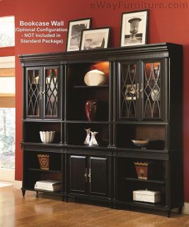 American Federal Black Wood Executive Desk Home Office Online