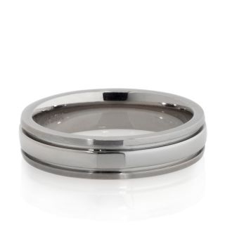 210 742 titanium high polished and satin 5mm wedding band ring rating
