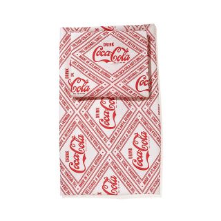 219 377 coca cola  exclusive coca cola classic logo sheet set twin