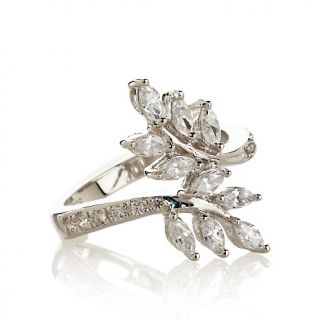 200 272 absolute 1 13ct leaf design marquise and pave bypass ring