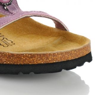 Betula Suede Slide with Round Stone Embellishments