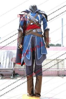 Ezio Blue Version Assassins Creed Revelation Cosplay Costume