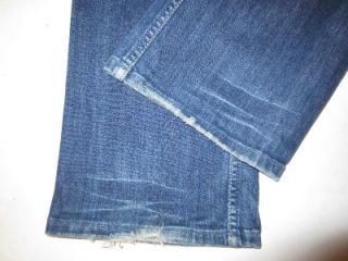 Ezra Fitch Jeans Size 27 x 34 Long in Beaten Up Blue Wash Abercrombie